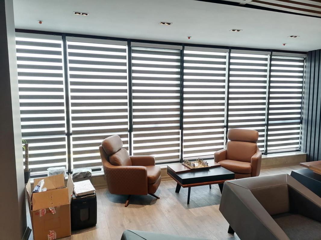 Gri Bambu Zebra Perde